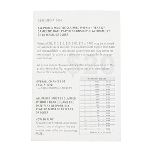 Billets de loterie personnalisés à gratter, papier à noyau noir, pelliculage brillant, impression numérique - Product Image 4