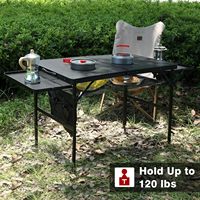Table pliable légère, durable et imperméable pour le camping, la cour et le parc, design moderne, structure en métal, mobilier d'extérieur