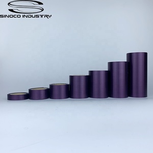 Kết cấu tốt màu sắc tươi sáng satin Ribbon 100% polyester loạt 100 yards/cuộn tím quà tặng bao bì dệt Ribbon - Product Image 5