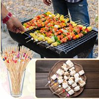 SEB 100 pièces de pics à cocktail perlés de 8 pouces de long, pics à nourriture jetables pour cocktails, barbecues, mariages et décorations de fête