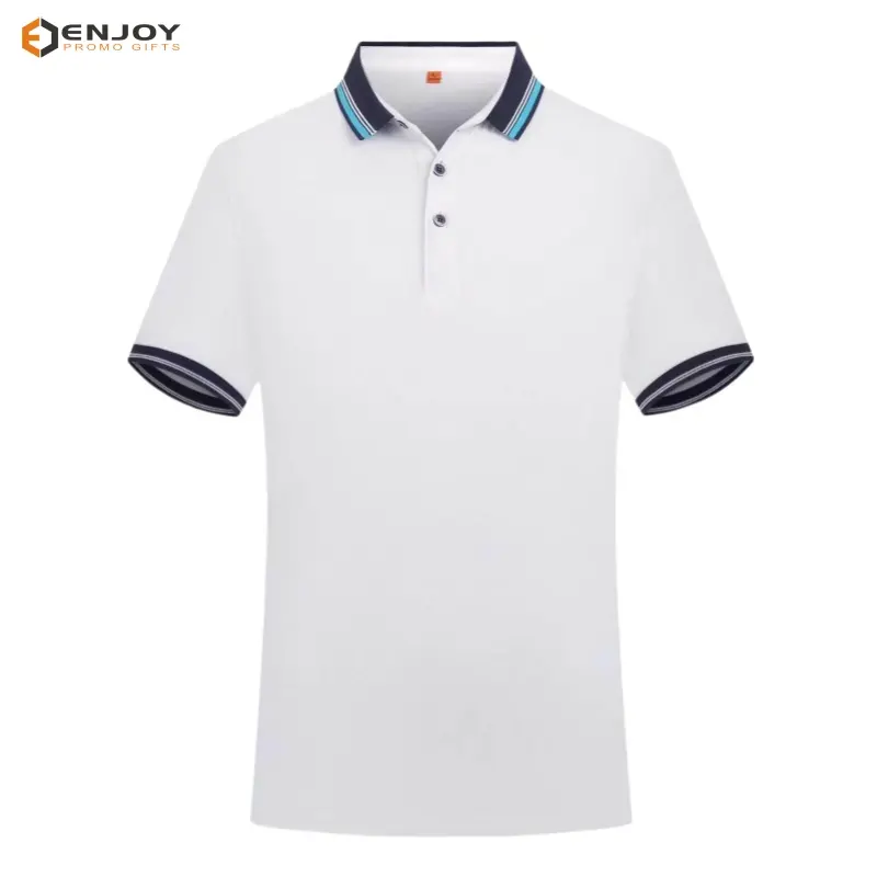 Promoção personalizada camisa polo masculina de manga curta 100% algodão camisa polo de golfe pura