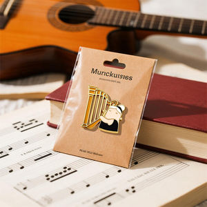 Broches de Músico al por Mayor, Insignias de Instrumentos de Esmalte Suave, Broches de Identificación para Intérpretes de Sinfonía, Recuerdo de Conciertos y Recitales, Personalizables - Product Image 6