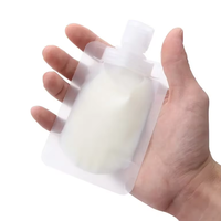 Pochette souple avec bec verseur 30/50/100 ml, portable, anti-odeur, en matériau MOPP, pour maquillage et masques faciaux