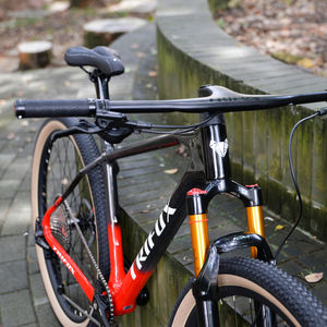 Bicicleta de Montaña con Cuadro de Fibra de Carbono y Horquilla de Suspensión de 12 Velocidades, Ruedas de <span class=keywords><strong>29</strong></span> Pulgadas, Frenos de Disco Hidráulicos, Todoterreno, para Ciclismo al Aire Libre para Adultos - Product Image 4