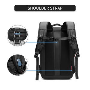 Mochila Antifurto com Cadeado TSA e Airbag para Laptop Mochila com Saco de Compressão a Vácuo e Design de Separação Seco/Úmido Mochila de Viagem a Vácuo - Product Image 6