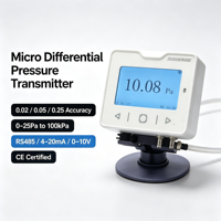 Transmisor Digital de Presión Diferencial, Sensor de Presión con Pantalla LCD, Transductor de Temperatura y Humedad, 4-20mA RS485, FFU para Cuarto Limpio