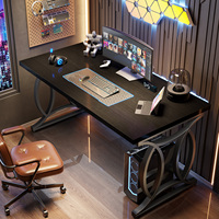 Nouvelle Arrivée - Table de Bureau en Bois pour la Maison et le Bureau, Meuble en MDF avec Pieds en Métal, Bureau d'Ordinateur pour Gaming