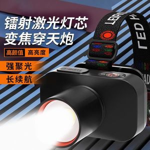 Adjustable Focus Headlamp Rechargeable 2000 MAh Led Light Source Outdoor Fishing Long Range 750-999M - Product Image 1