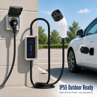 Nouveau chargeur EV portable AC 3,5 kW Type 2 pour la maison, le garage, l'extérieur, les voyages, certifié IP55 CE ROHS, garantie de 2 ans