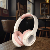 Vente chaude casque transfrontalier décoration en métal casque de joueur sans fil Over-Ear avec Blue Tooth V5.3 Standard