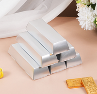 Vente flash, livraison rapide, petites boîtes cadeaux en carton pliables pour bonbons, chocolats, mariages, fêtes, or, argent