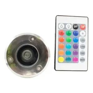 Da incasso 1W RGB LED giardino luci multicolore telecomando pacchetto di 10 pezzi - Product Image 5