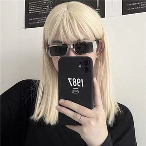 Other Retro Trendy Sunglasses Metallic Silver Frame UV380 Class 2 Sunshades For Women Men Hip Hop Style - Product Image 4