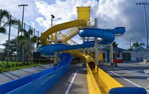 Outdoor Swimming <strong>Pool</strong> Aqua Games Playground Fiberglass <strong>Slide</strong> For Children - Product Image 4