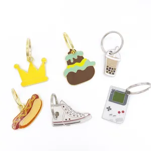 Cheap High Quality Cartoon Game Console Shape Key Holder Soft Enamel Custom Logo Metal Keychain