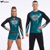 Nouvel uniforme de cheerleading ALLStar pour hommes et femmes, design gratuit, strass de haute qualité, design personnalisé pour équipe de cheerleading