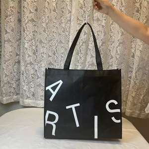 Bolsa de Tela No Tejida 100% Ecológica, con Diseño Personalizado, Impermeable, Reutilizable, Pequeña, para Compras, con Asa - Product Image 4