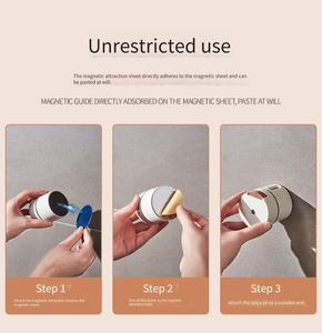 LOVFE <span class=keywords><strong>Contenitore</strong></span> Magnetico <span class=keywords><strong>per</strong></span> Spezie, Barattoli <span class=keywords><strong>per</strong></span> <span class=keywords><strong>Sale</strong></span> e Pepe, Scatola Portaoggetti da Parete, Organizzatore Creativo <span class=keywords><strong>per</strong></span> Utensili da Cucina - Product Image 6