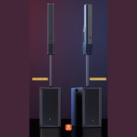 Haut-parleur PA professionnel avec Bluetooth et double entrée micro, système de chariot portable pour la performance et le karaoké