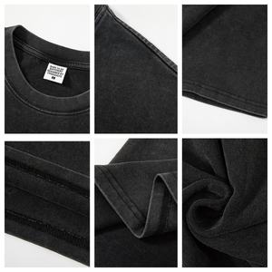 T-shirt KITE Homme Printemps/Été 2025 en Coton Pur Lavé 260g, Uni, Style Vintage Tendance, Marque Jeune, Coupe Ample, Manches Courtes, Col Rond, Respirant - Product Image 2