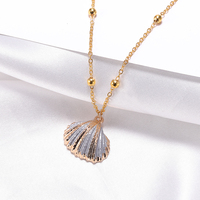 HOVANCI Collier Pendentif Série Océan Bijoux Véritable Coquillage Naturel pour Femme 7 Colliers Coquillages Ormeau