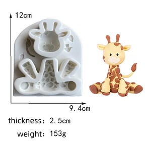 Molde <span class=keywords><strong>de</strong></span> Silicona <span class=keywords><strong>con</strong></span> Temática <span class=keywords><strong>de</strong></span> Animales León Elefante Mono Cebra <span class=keywords><strong>Jirafa</strong></span> para Hornear Galletas y Decorar Pasteles <span class=keywords><strong>con</strong></span> <span class=keywords><strong>Fondant</strong></span> - Product Image 4