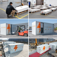 Système d'énergie solaire hybride conteneurisé Sunevo 2MWh 500kW 1MW avec batterie à conception plug-and-play pour micro-réseau