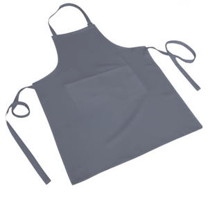 Babero de algodón 100% gris sólido CHOU - Product Image 1