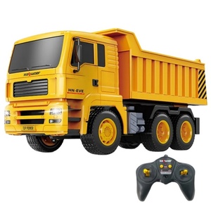 SJY-13553 ZD Racing Camion benne télécommandé 6 canaux à l'échelle 1:18 en métal, véhicule de construction RC avec lumières LED, portée de 25 m - Product Image 1