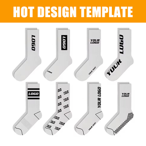 Kaus kaki desain Oem katun crew retro bergaris kustom olahraga slouch untuk pria - Product Image 4