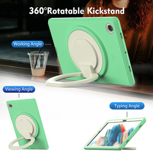 360เคสแท็บเล็ตแท็บเล็ตแบบหมุนได้สำหรับแท็บเล็ตซัมซุงแท็บเล็ต X205 X200 <span class=keywords><strong>A8</strong></span> 10.5กันกระแทกพร้อมที่ใส่ปากกา - Product Image 6