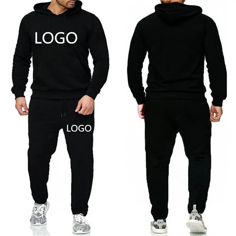 TR094 Sports Men'S Large Size Ordinary Sweater Suit Fashion And Simple Printing Customizable Logo