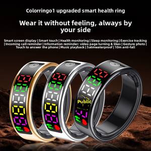 <span class=keywords><strong>Monitor</strong></span> de Saúde Inteligente Vestível Anel Médico de Aço Android IP68 Carregamento Magnético Temperatura Frequência Cardíaca Pressão Arterial - Product Image 4