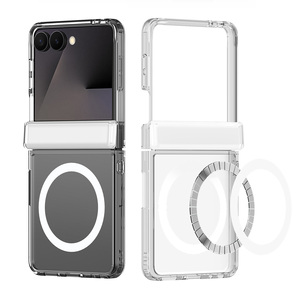 เคสโทรศัพท์แบบพับได้แบบเต็มตัวสำหรับเคสโทรศัพท์แม่เหล็ก ZFlip8, เคสใสบางเฉียบป้องกันการตกกระแทก - Product Image 6