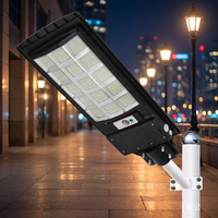 Lámpara Solar LED de 100W/200W/300W, Iluminación Solar para Exteriores, IP65, Impermeable, a Prueba de Polvo y con Protección Contra Rayos