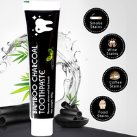 Élimine les taches de mauvaise haleine dentifrice au charbon de coco actif biologique pour le blanchiment des dents
