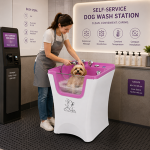 Baignoire pour chien commerciale à ozone, nettoyage rapide et en profondeur sans produits chimiques - Product Image 1