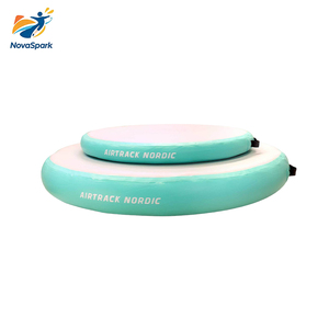 Colchoneta inflable redonda para gimnasia al aire libre, tapete de entrenamiento para acrobacias, bloque de aire inflable, viga de equilibrio. - Product Image 2
