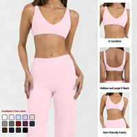 AWX8002 Sujetador deportivo de spandex suave y cómodo para mujer, en stock, con soporte, ideal para fitness, pilates y yoga.