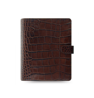 Usine personnalisée couverture en cuir portefeuille de trésorerie fil personnalisé o planificateur petit a6 budget classeur croc de luxe