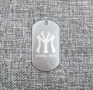 <b>Custom</b> Stainless Steel Blank <b>Dog</b> <b>Tags</b> Metal Stamping Label for DIY Decorative Craft Laser Engraving Silver - Product Image 3