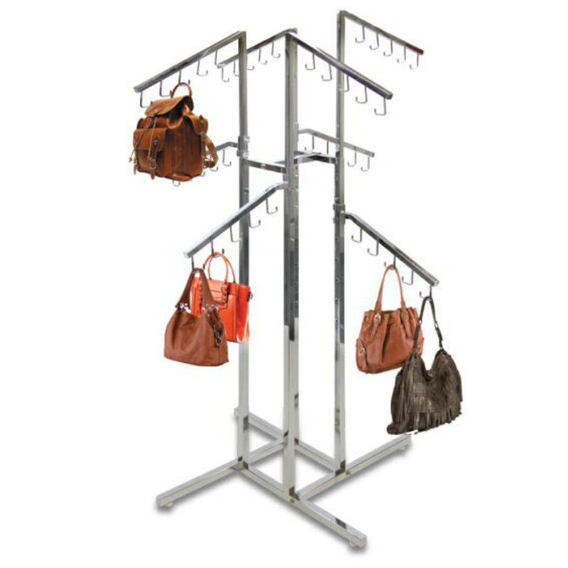 Apache Customized Modern Metal Backpack Display Racks- Powder Coated Floor Standing Store Display Stand — view 2