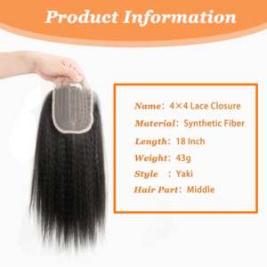 Extensiones de Cabello Sintético de Alta Calidad, Textura Natural, Duraderas, Suaves, Ligeras, Tejido Yaki - Product Image 3