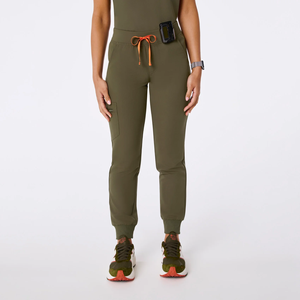 بدلة طبية نسائية مخصصة من بيستكس، طقم زي تمريض بأكمام قصيرة وياقة عصرية مع بنطلون، ملابس عمل مريحة للأطباء - Product Image 4