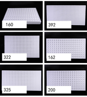 DD1679 Plateau de germination hydroponique blanc à 136 cellules pour semis, herbes et plantes, en mousse, pour pépinière