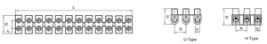 Vendite dirette in fabbrica H tipo U(<span class=keywords><strong>W</strong></span>) V(<span class=keywords><strong>F</strong></span>) tipo morsettiera blocchi intelligenti TBS-15 15A - Product Image 4