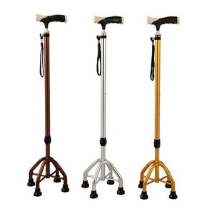 Aluminum Alloy <b>Walking</b> <b>Stick</b> For Elderly Non Slip Anti Fall Lightweight Four Legged Support Outdoor Use - Product Image 5