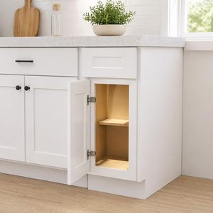 Set di Mobili da Cucina Bianchi Stile Shaker, Pronti per il Montaggio, in Compensato con Chiusura Ammortizzata, Consegna Rapida da Houston USA - Product Image 2