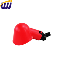 WANJIA Nouvelle Abreuvoir en Plastique Haute Résistance pour Poulets, Gobelet à Eau pour Volailles, Système d'Abreuvement Automatique à Valve à Ressort pour Animaux de Ferme
