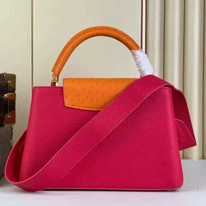Sac à bandoulière pour femme en cuir véritable de marque de luxe 2025, sac à main tendance de haute qualité, imperméable, avec sangle réglable - Product Image 1